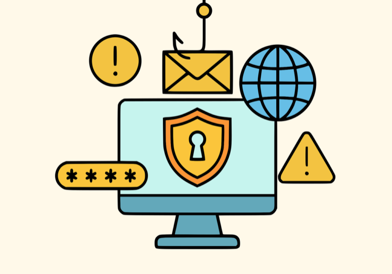 Free cybercrime security scam vector